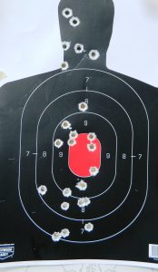 Reduced are silhoutte target