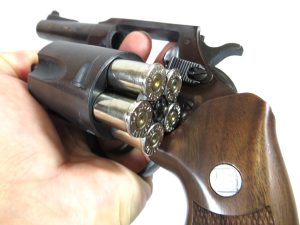 Charter Arms Bulldog revolver with the cylinder open for concealed carry