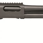 Remington shotgun used to breech doors