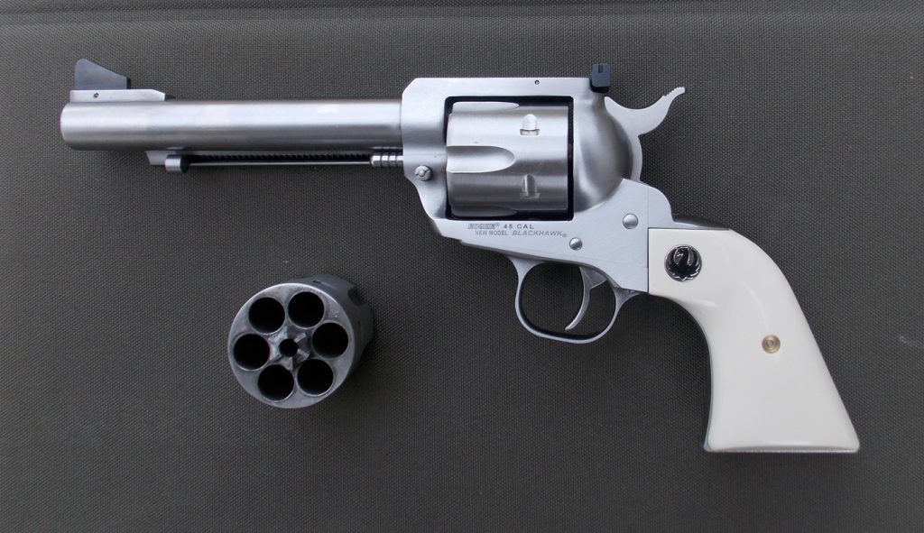 Ruger revolver with spare cylinder