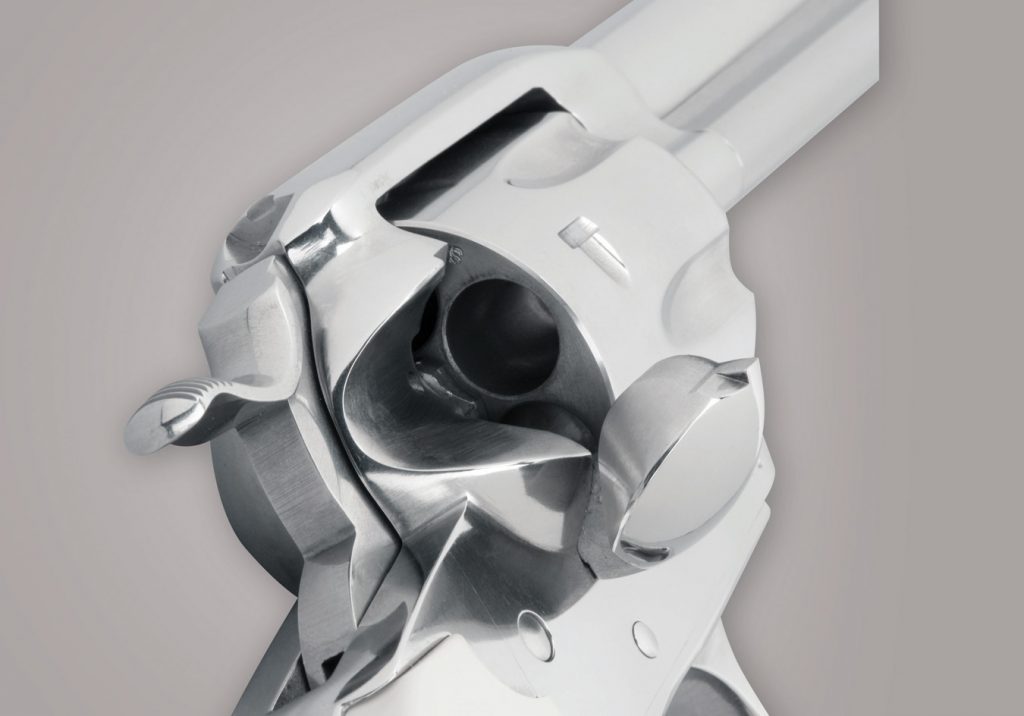 Ruger single action revolve with loading gate open