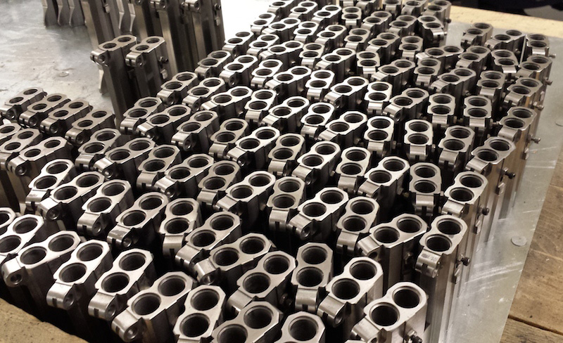 A batch of 410-45 Colt barrels in final inspection