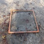 Competition shooting box on the ground