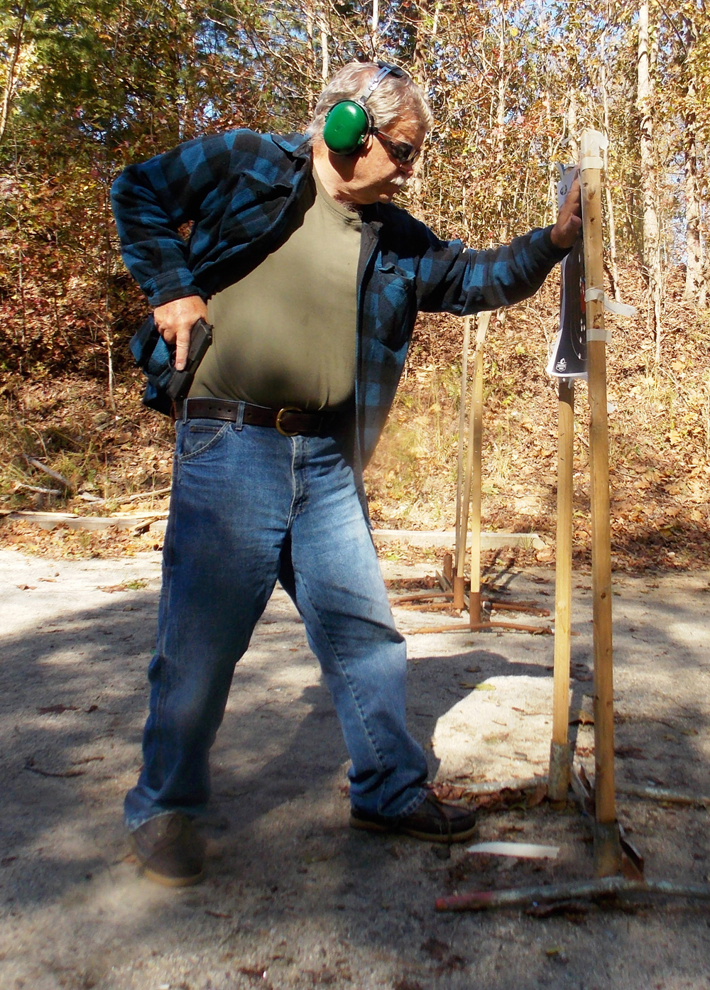 Drawing a handgun from the retention position