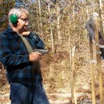 Demonstrating quick draw with a pistol