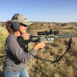 Eve Flannigan engaged in dry fire practice