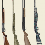four mossberg shotguns