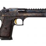 Desert Eagle pistol with case-hardened finish