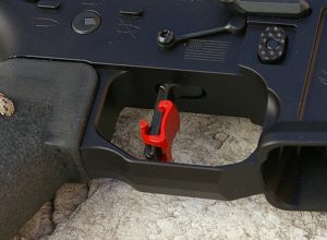 AR-15 with straight red Hipertouch trigger