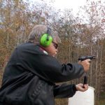 Bob Campbell reload ing the Beretta M9 pistol