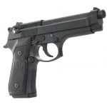 Beretta M9 pistol, right profile quartering to