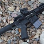 AR-15 pistol right profile with Holosun Paralow HS503C red dot sight