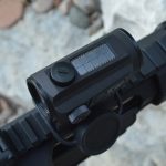 AR-15 pistol with Holosun Paralow HS503C sight solar collector