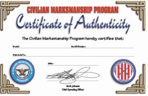 CMP Certificate of Authenticity