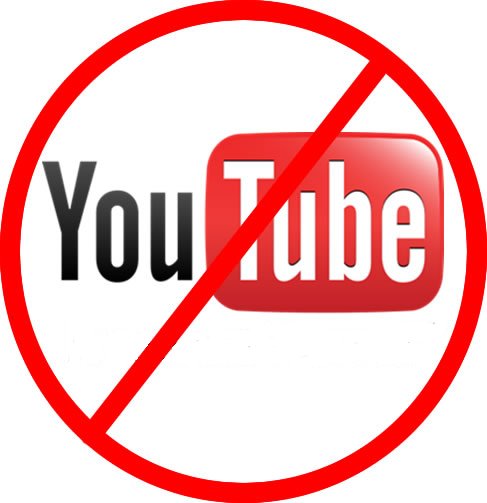 YouTube's logo with red circle bar