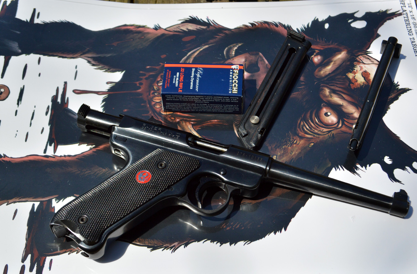 Fiocchi .22 Long Rifle HV with Ruger Standard Model pistol
