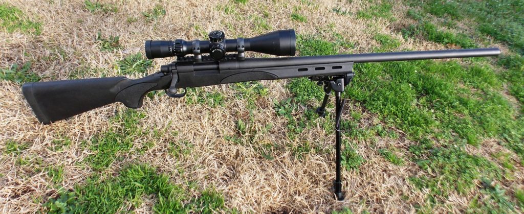 Remington 700 Varmint rifle with March Rifle Scopes scope