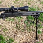 Remington 700 Varmint rifle with March Rifle Scopes scope