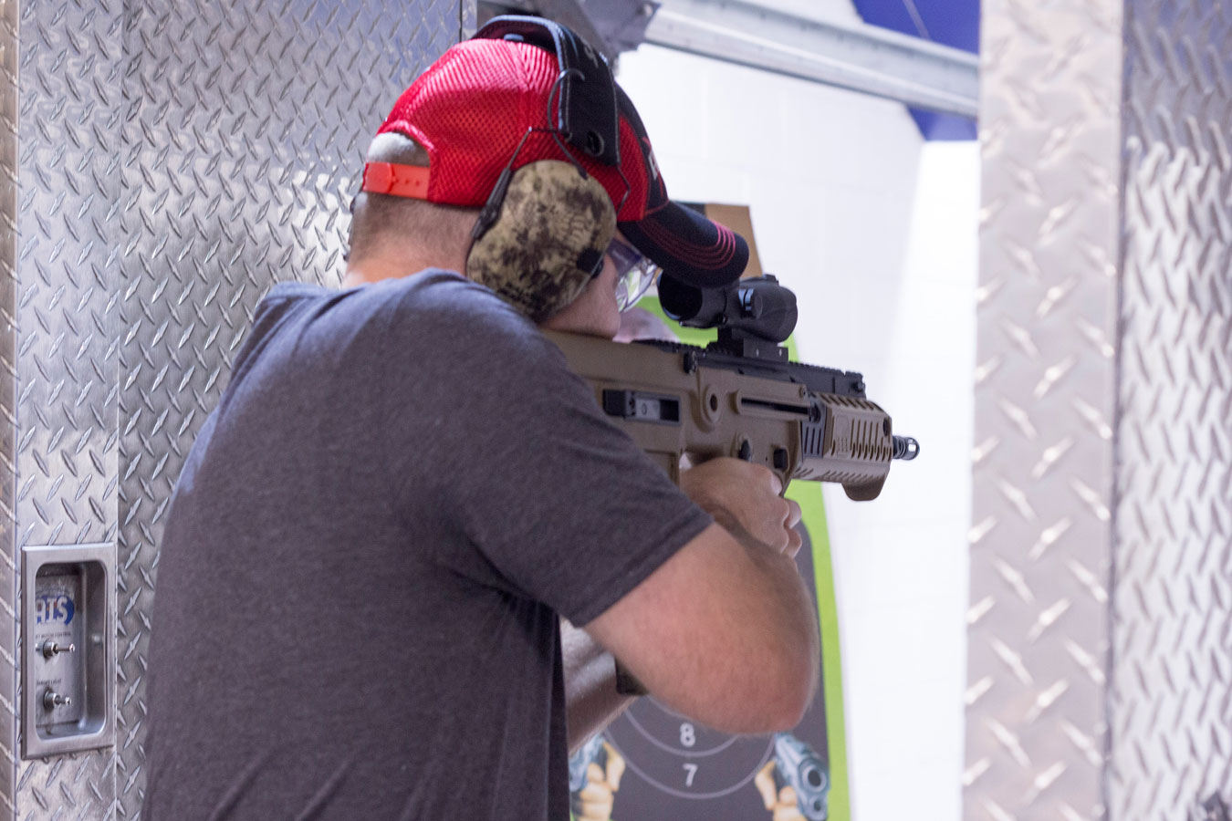 Brian Hardy shooting the IWI Tavor X95