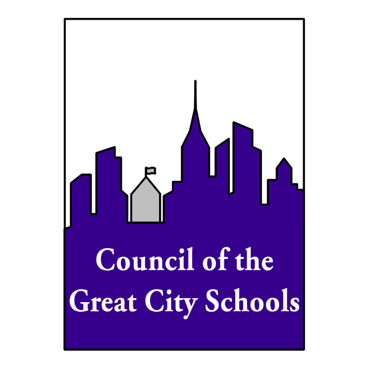 Council of Great City Schools purple and white logo