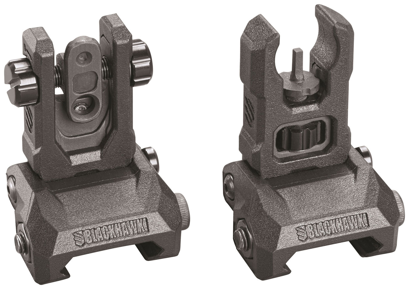 Blackhawk! MBOSS flip up rifle sights nra 2018