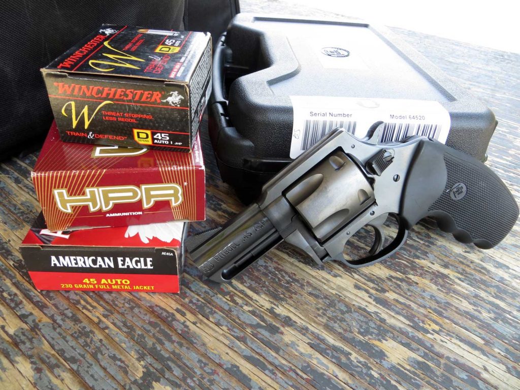 Charter Arms Pitbull .45 ACP with ammunition boxes