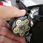 Charter Arms Pitbull .45 ACP with an open loaded cylinder