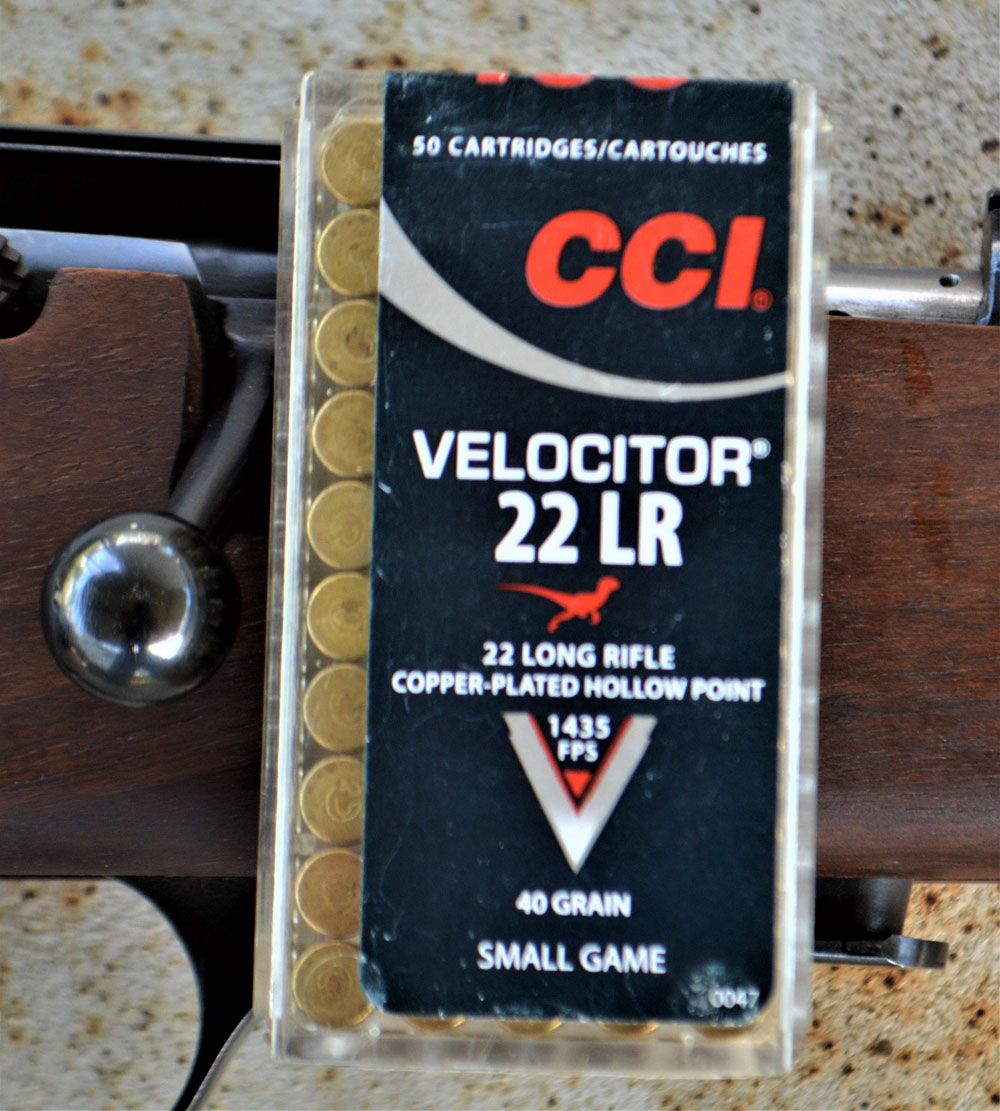 CCI .22 LR Velocitor ammunition box