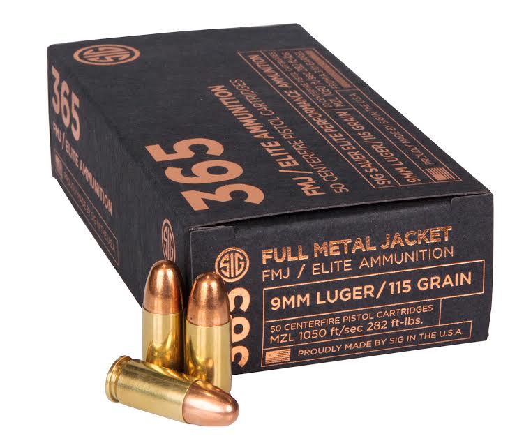 SIG 365 FMJ ammunition