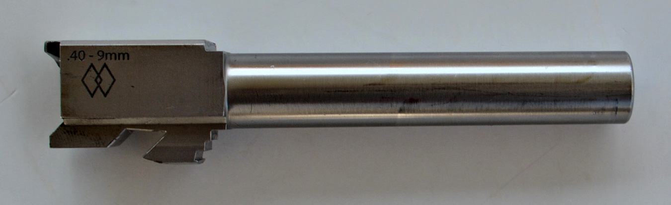 Silver Glock conversion barrel
