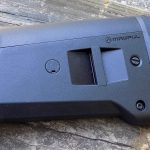 Stock on the Remington Model 870 Tactical Magpul shotgun