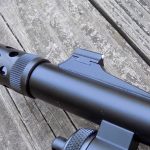 Muzzle breeching device on the Remington Model 870 Tactical Magpul shotgun