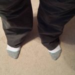 Galco Ankle Lite holster concealed under pant leg