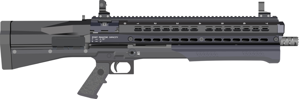 UTAS UTS-15 shotgun right profile black