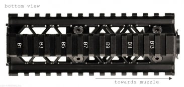 Precision Quad Rail Handguard System bottom