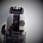 Sight picture on a 1911 pistol