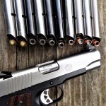 Ruger 1911 pisol with several loaded magazines