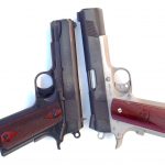 Commander left Government model 1911 pisol right