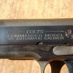 Slide engraving on the Colt 1911 pistol