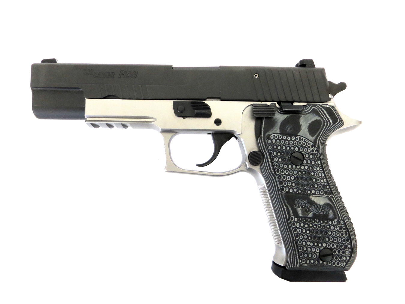 SIG P220-10 pistol left profile