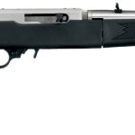 Ruger 10/22 with black synthetic stock right profile