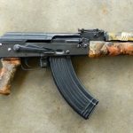 AK-47 rifle with camouflage coating
