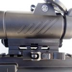 Close up of the SIG Romeo red dot mounting system