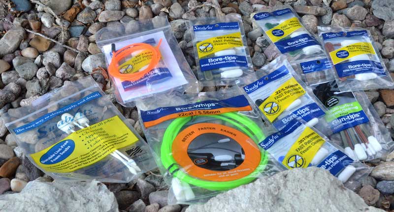 Multiple bags of Swab-Its bore cleaners