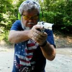 Bob Campbell shooting the Ruger SR1911 pistol in self-defense drills