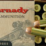Hornady 10mm ammunition box and cartridge
