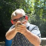 Bob Campbell shooting the Ruger SR1911 10mm pistol through recoil