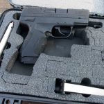 Springfield XDE in a hard plastic pistol case