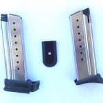 pistol magazines with an extra baseplate