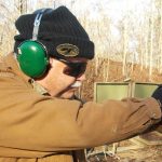 Bob Campbell shooting the SIG Sauer pistol